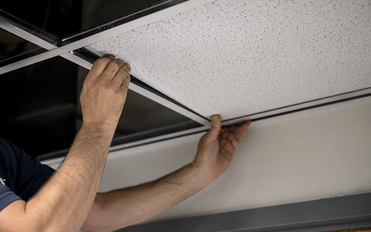 Acoustic ceiling tile installation contractor
